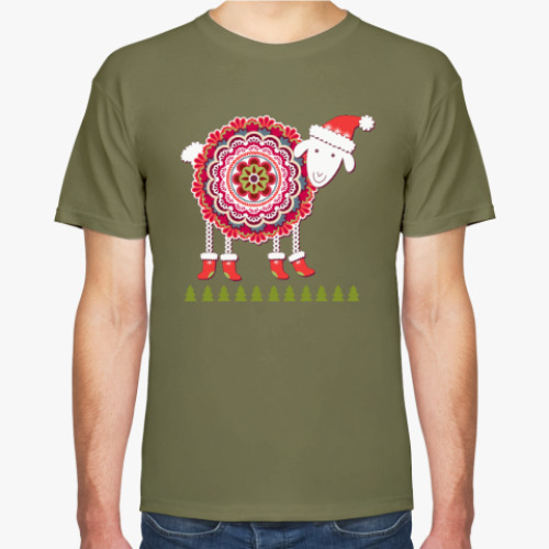 Футболка с принтом Овечка