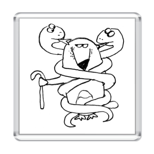 Магнит с принтом House