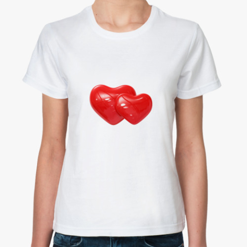 Классическая футболка Сердца