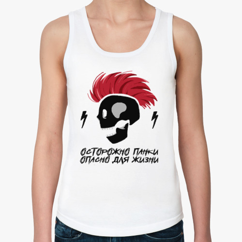 Женская майка с принтом Панк