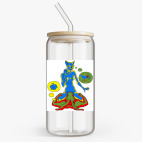 Банка с бамбуковой крышкой