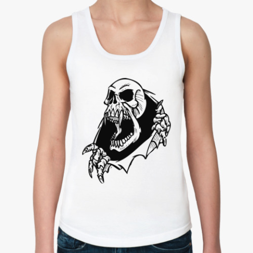 Женская майка с принтом череп