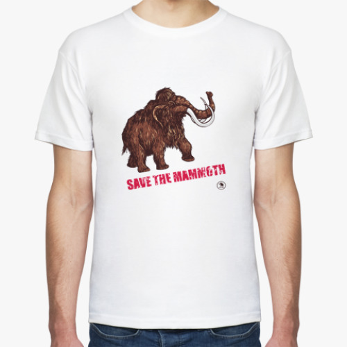 Футболка с принтом Save the mammoth