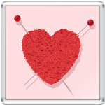  Сердце из ниток