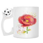 Кружка с футбольным мячиком