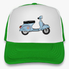 Кепка Trucker, зеленая VESPA