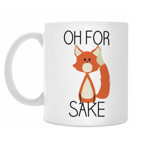 Кружка с принтом Oh for sake