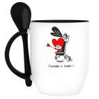 Кружка с ложкой