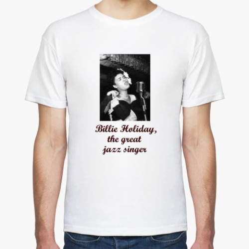 Футболка с принтом  'Билли Холидэй'