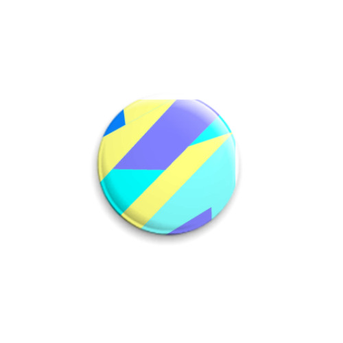 Значок 25мм с принтом Полоски