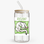 Банка с бамбуковой крышкой