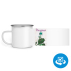 Кружка металлическая белая (круговая запечатка)