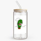 Банка с бамбуковой крышкой