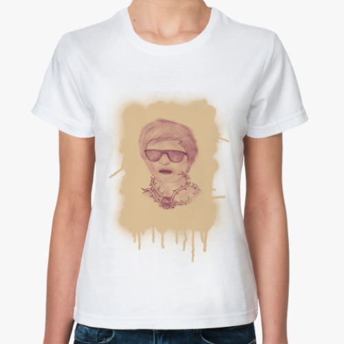 Классическая футболка с принтом Daniel M.