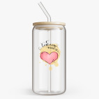 Банка с бамбуковой крышкой