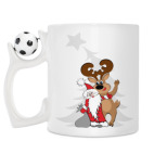 Кружка с футбольным мячиком