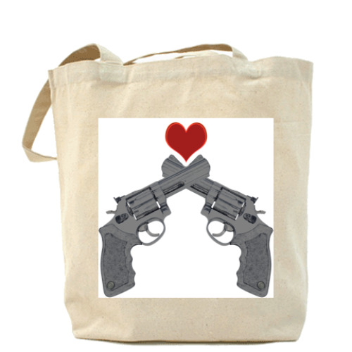 Сумка шоппер с принтом MAKE LOVE