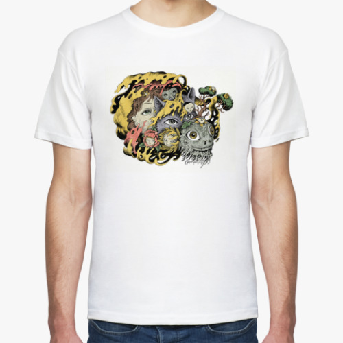 Футболка с принтом маски