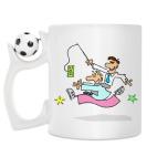 Кружка с футбольным мячиком