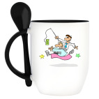 Кружка с ложкой