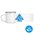 Кружка металлическая белая (круговая запечатка)