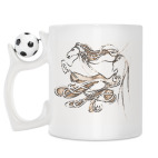 Кружка с футбольным мячиком