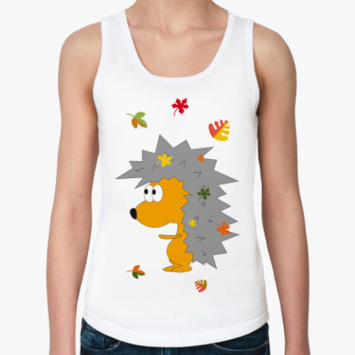 Женская майка с принтом  Ежик