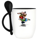 Кружка с ложкой