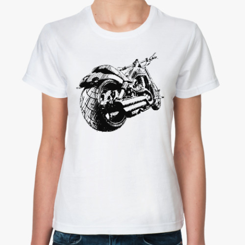 Классическая футболка Мотоцикл