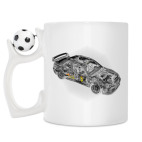 Кружка с футбольным мячиком