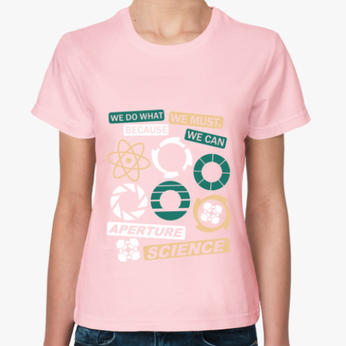 Женская футболка с принтом  'Apreture'