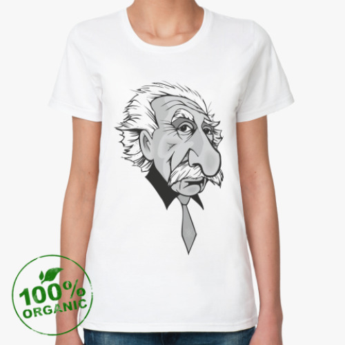 Женская футболка из органик-хлопка Эйнштейн