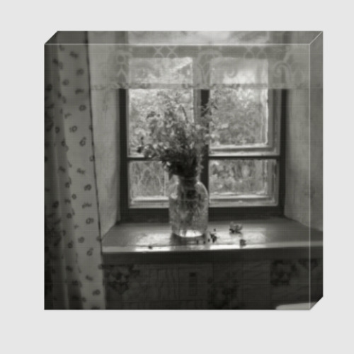 Холст с принтом Букет на окне