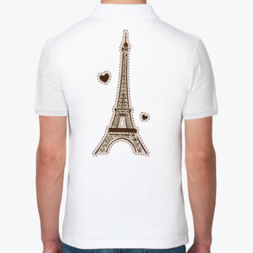 Рубашка поло с принтом Paris
