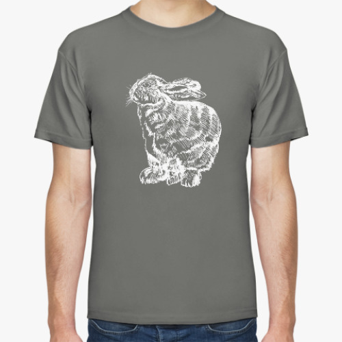 Футболка с принтом Кролик