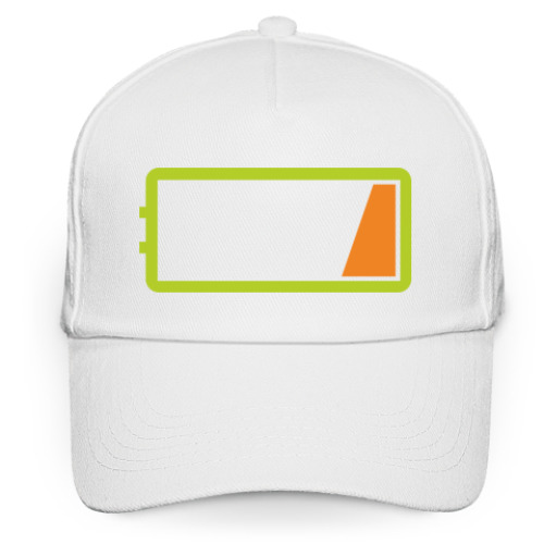 Кепка бейсболка с принтом Индикатор заряда