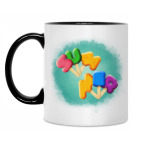 Кружка двухцветная