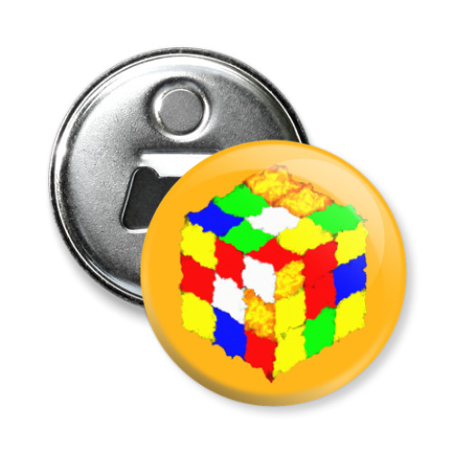Магнит-открывашка Кубик Рубика