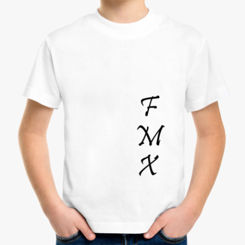 Детская футболка с принтом мотофристайл