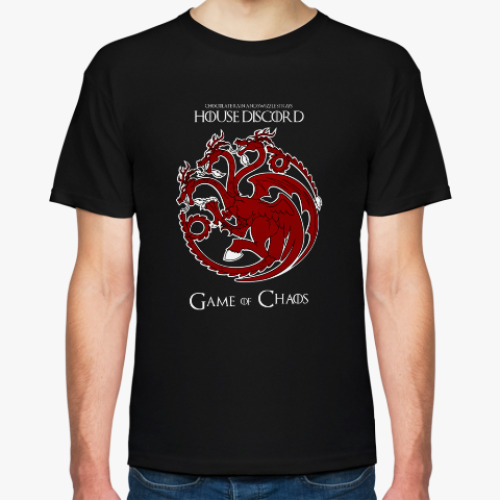 Футболка с принтом Герб Таргариенов/Дискорд