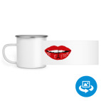 Кружка металлическая белая (круговая запечатка)