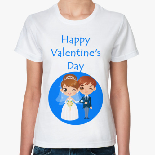 Классическая футболка С Днем Св.Валентина