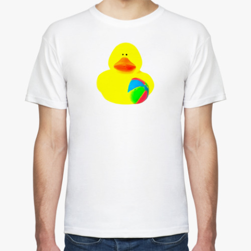 Футболка с принтом Просто утка