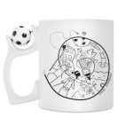 Кружка с футбольным мячиком