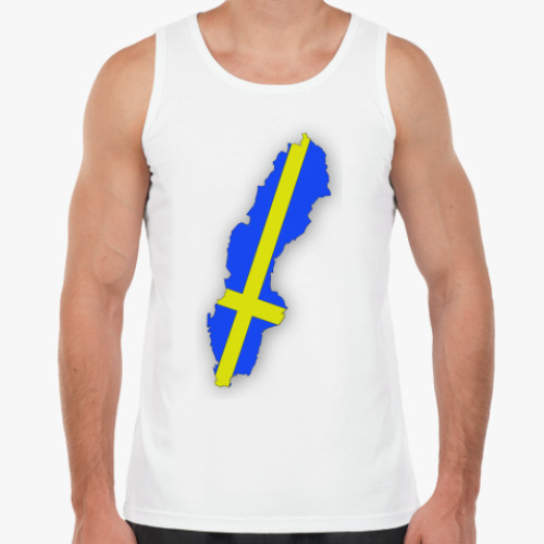 Майка с принтом Швеция