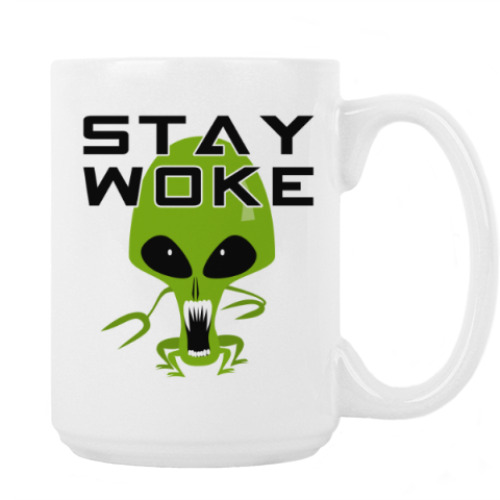 Кружка с принтом  STAY WOKE