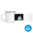 Кружка металлическая белая (круговая запечатка)