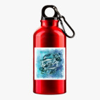 Металлическая бутылка 400 мл UV-DTF