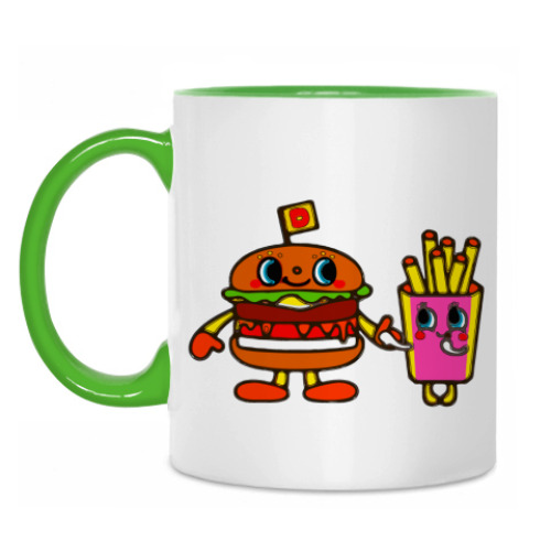 Кружка с принтом Еда