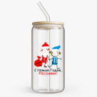 Банка с бамбуковой крышкой